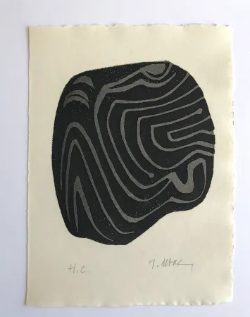 Eau-Forte Ubac - L'herbe déracinée 1