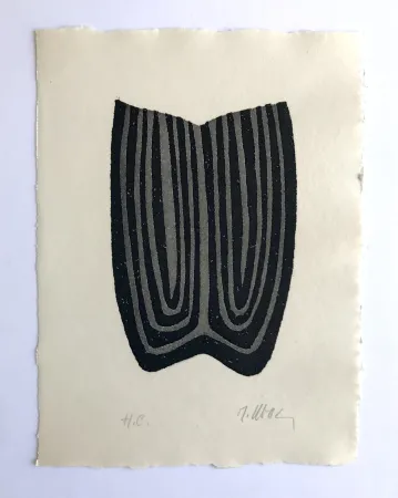 Eau-Forte Ubac - L'herbe déracinée 3