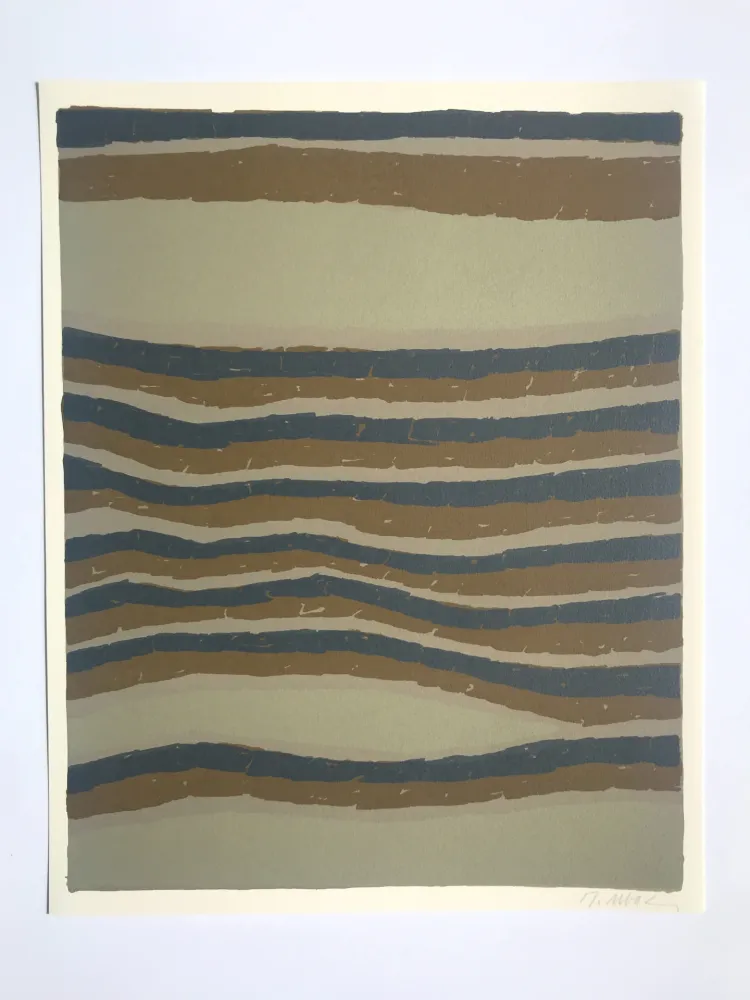 Lithographie Ubac - Routes (la Terre III)