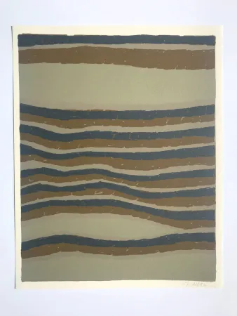 Lithographie Ubac - Routes (la Terre III)