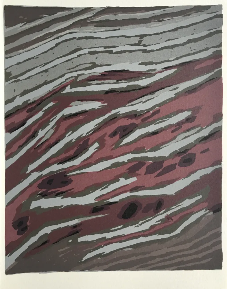 Lithographie Ubac - Terrassements (La terre II)