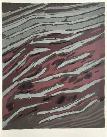 Lithographie Ubac - Terrassements (La terre II)