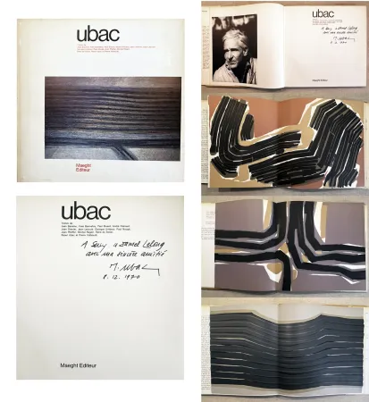 Livre Illustré Ubac - UBAC. Monographie dédicacée par l'artiste (Maeght 1970)