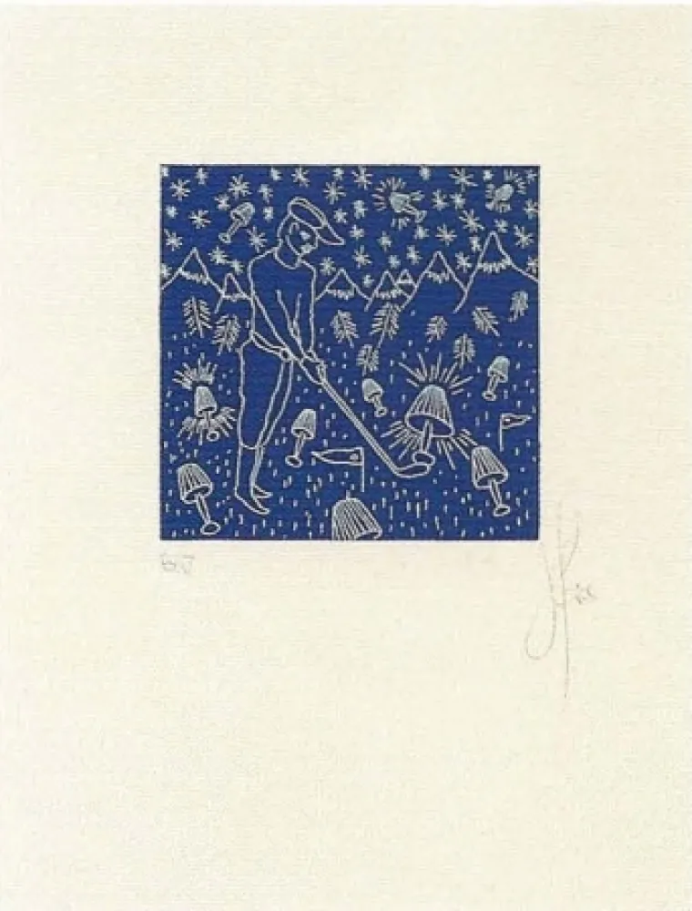 Lithographie Ucles - Treballar de nit