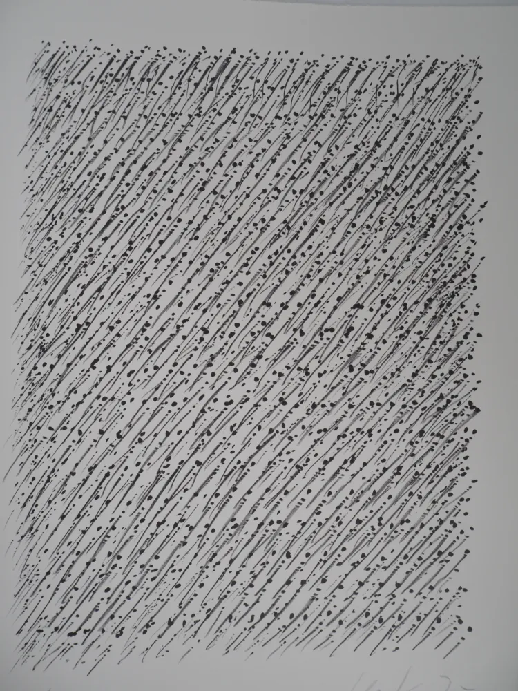 Lithographie Uecker - Le Mouvement 