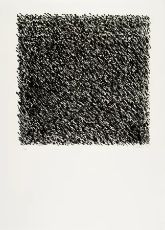 Lithographie Uecker - Manuelle Struktuur. No I 