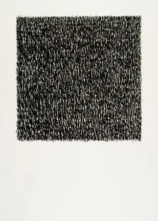 Lithographie Uecker - Manuelle Struktuur. No VII