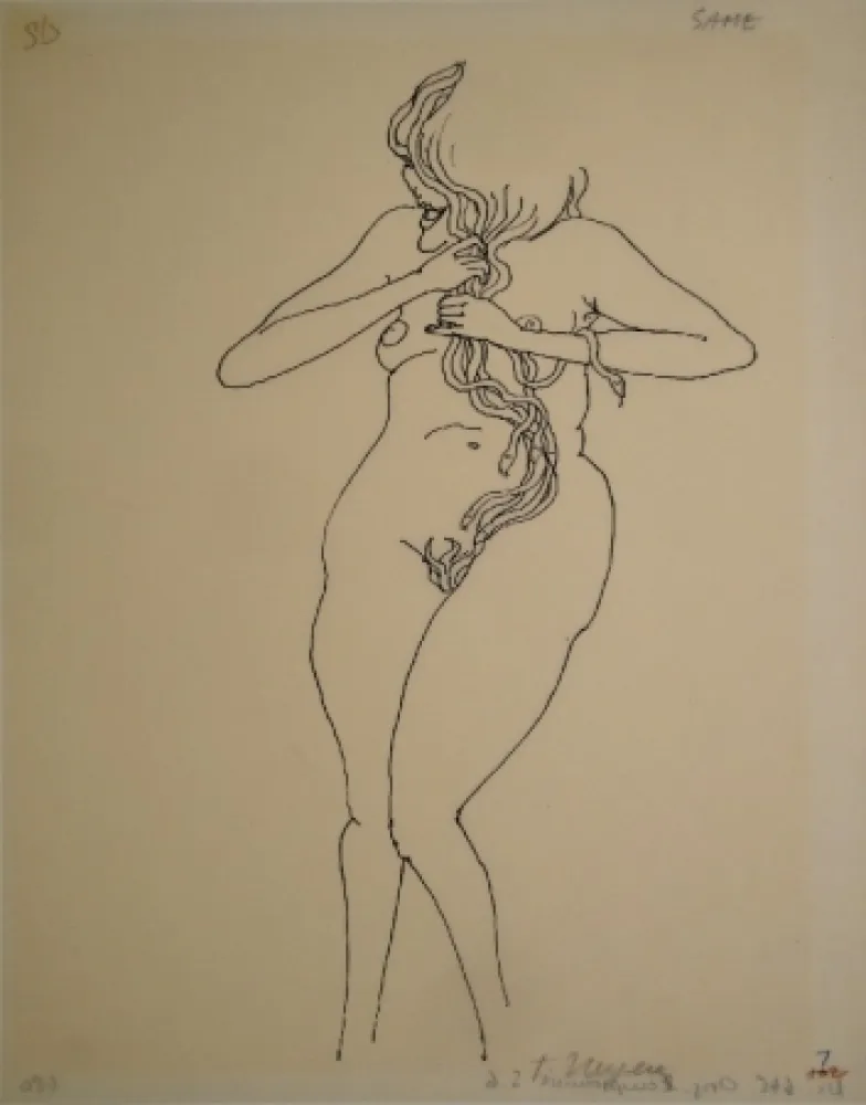 Aucune Technique Ungerer - Medusa mit Schlangenhaar