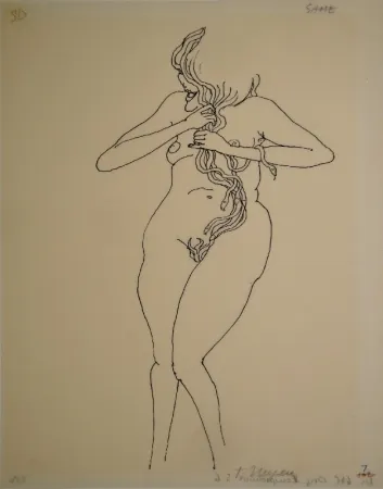 Aucune Technique Ungerer - Medusa mit Schlangenhaar