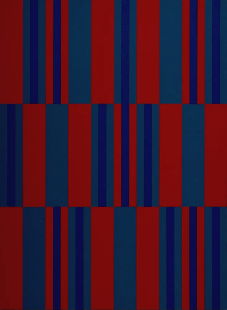 Sérigraphie Vacossin - Composition #III, 1989