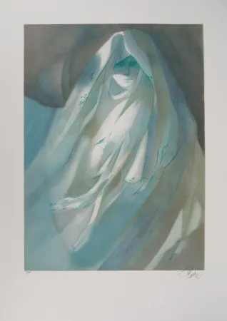 Lithographie Valadie - Le fantôme