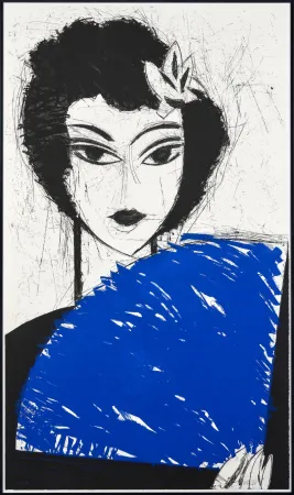 Eau-Forte Et Aquatinte Valdés - Femme