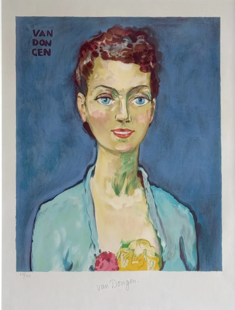 Lithographie Van Dongen - Hommage a Marie Claire