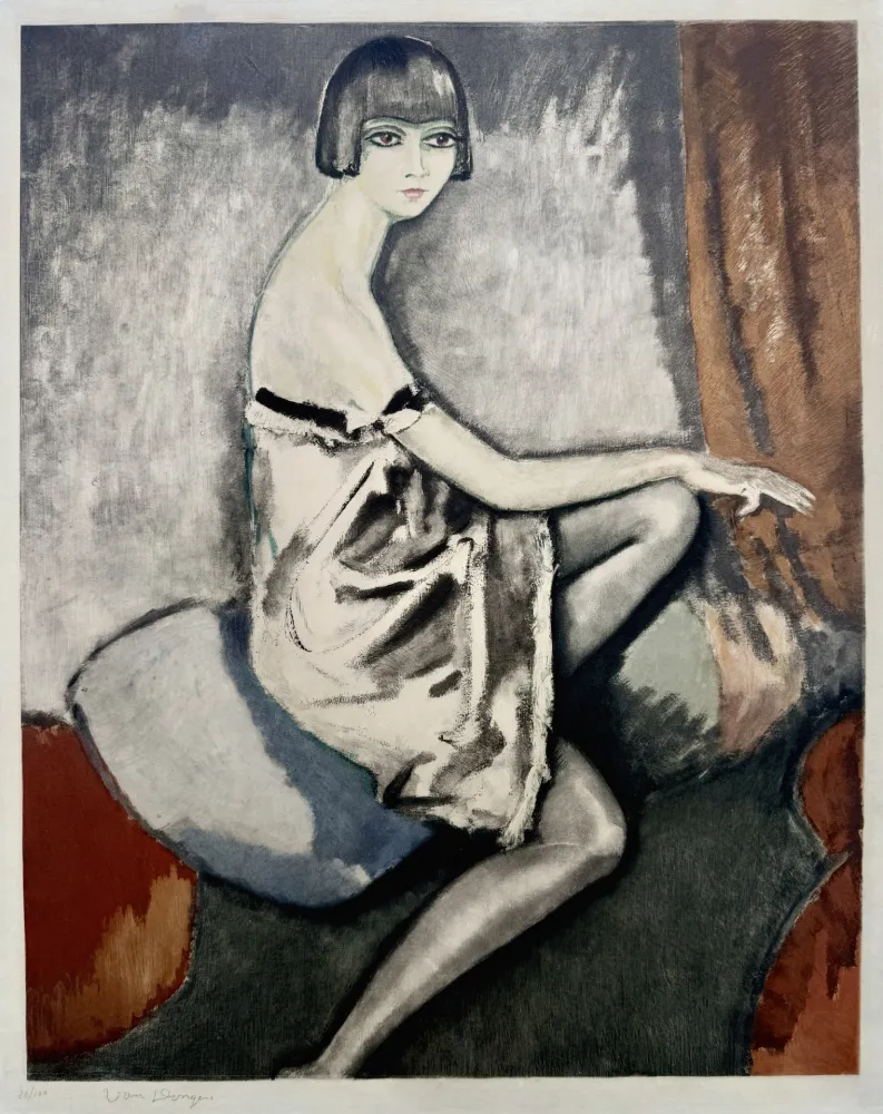 Aquatinte Van Dongen - La Chemise d'Argent