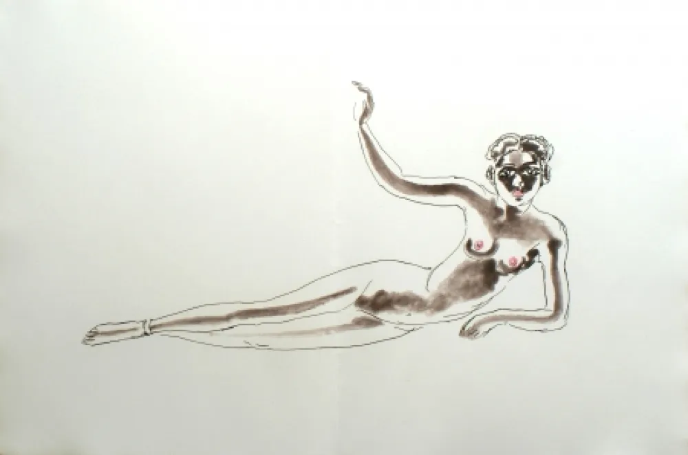 Eau-Forte Van Dongen - Odalisque Africaine