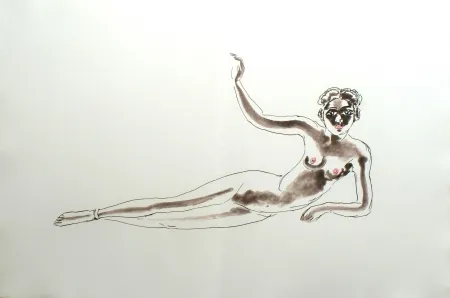 Eau-Forte Van Dongen - Odalisque Africaine