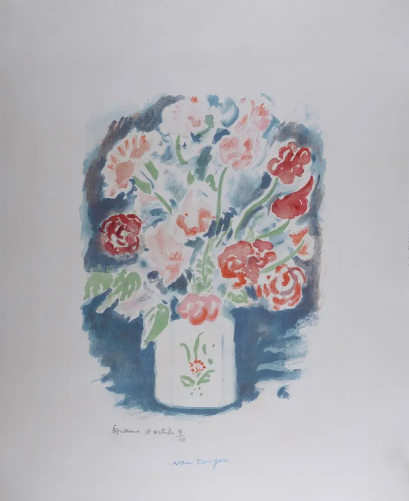 Lithographie Van Dongen - Pois de Senteur