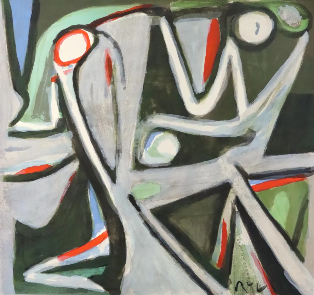 Lithographie Van Velde - Désertique (MP 390)