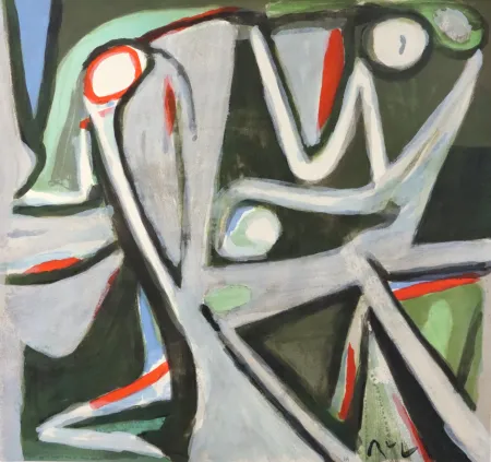 Lithographie Van Velde - Désertique (MP 390)