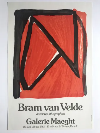 Affiche Van Velde - Galerie Maeght