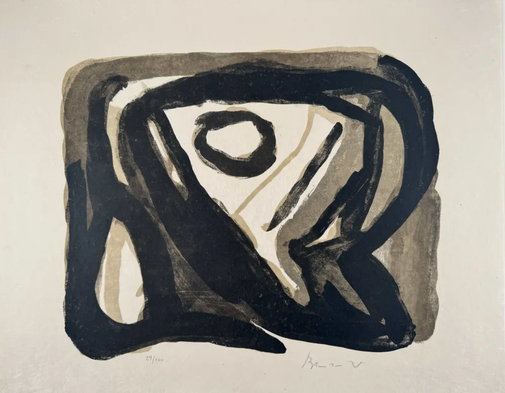 Lithographie Van Velde - La chose 