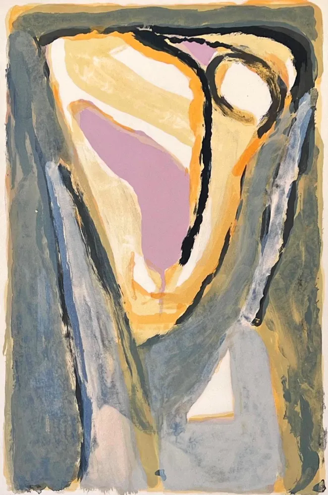 Lithographie Van Velde - Lumière pâle 