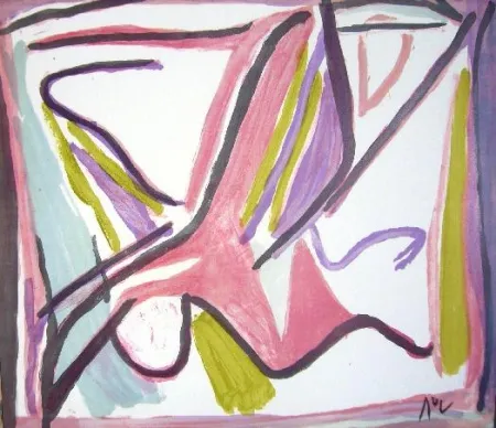 Lithographie Van Velde - MP 403 - Séparation