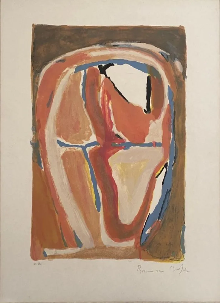 Lithographie Van Velde - Sans Titre 