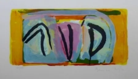 Lithographie Van Velde - Sans titre