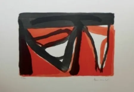 Lithographie Van Velde - Sans titre