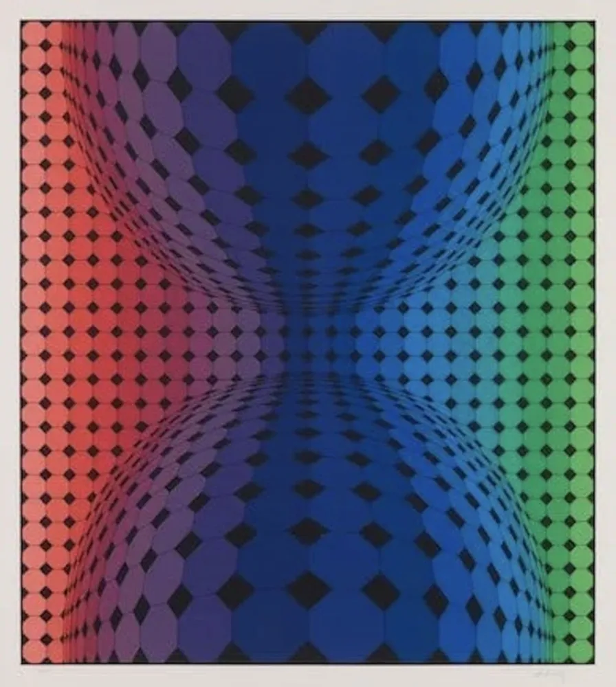 Sérigraphie Vasarely - Attika 3