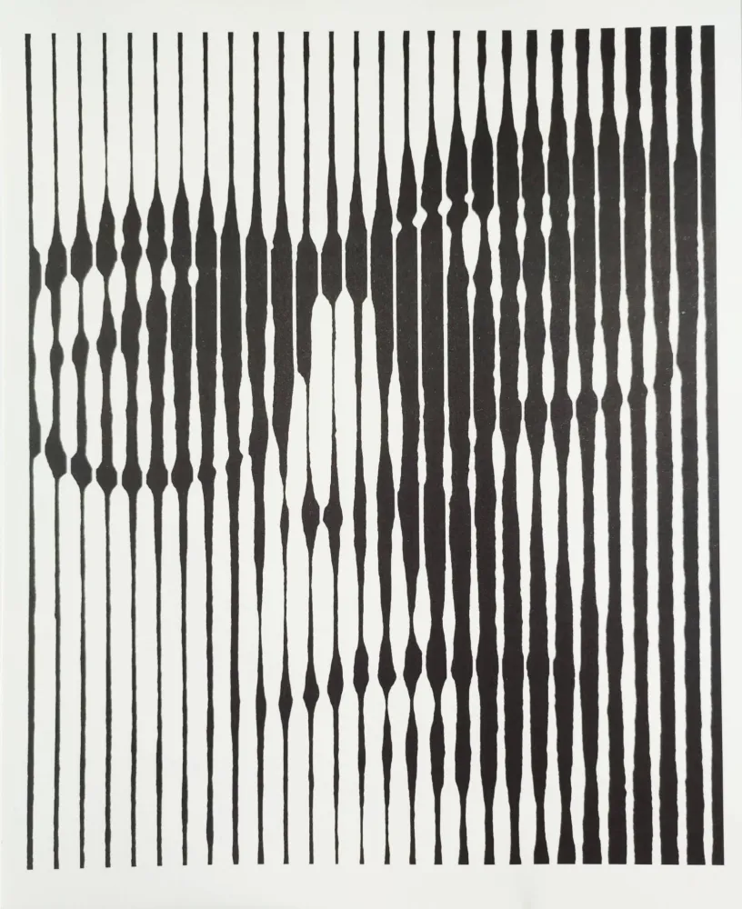 Sérigraphie Vasarely - Autoportrait