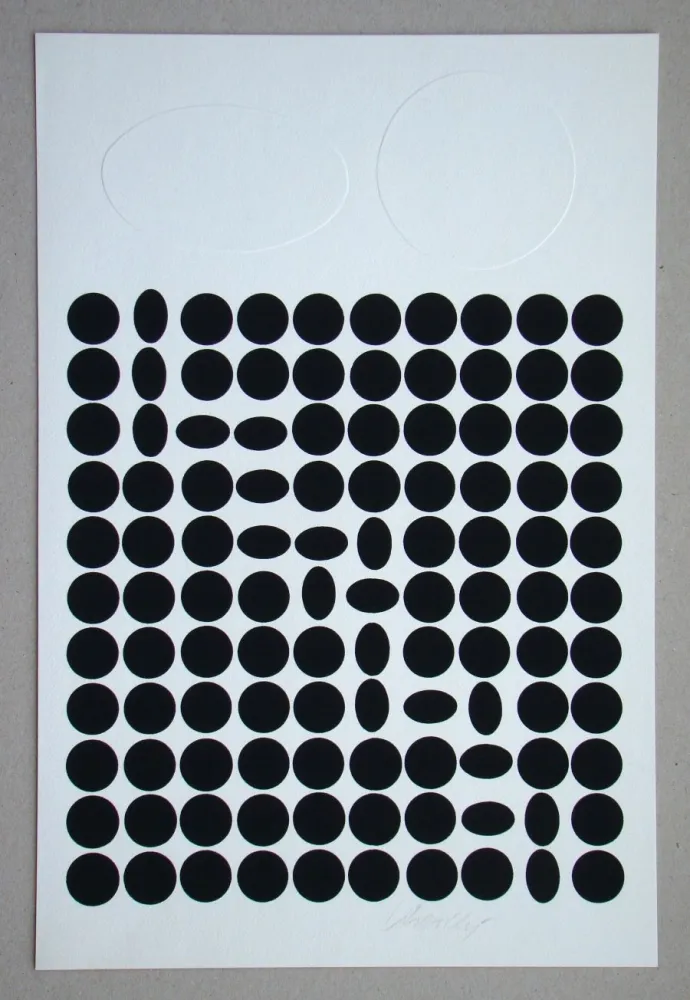Sérigraphie Vasarely - Bételgeuse ( relief )