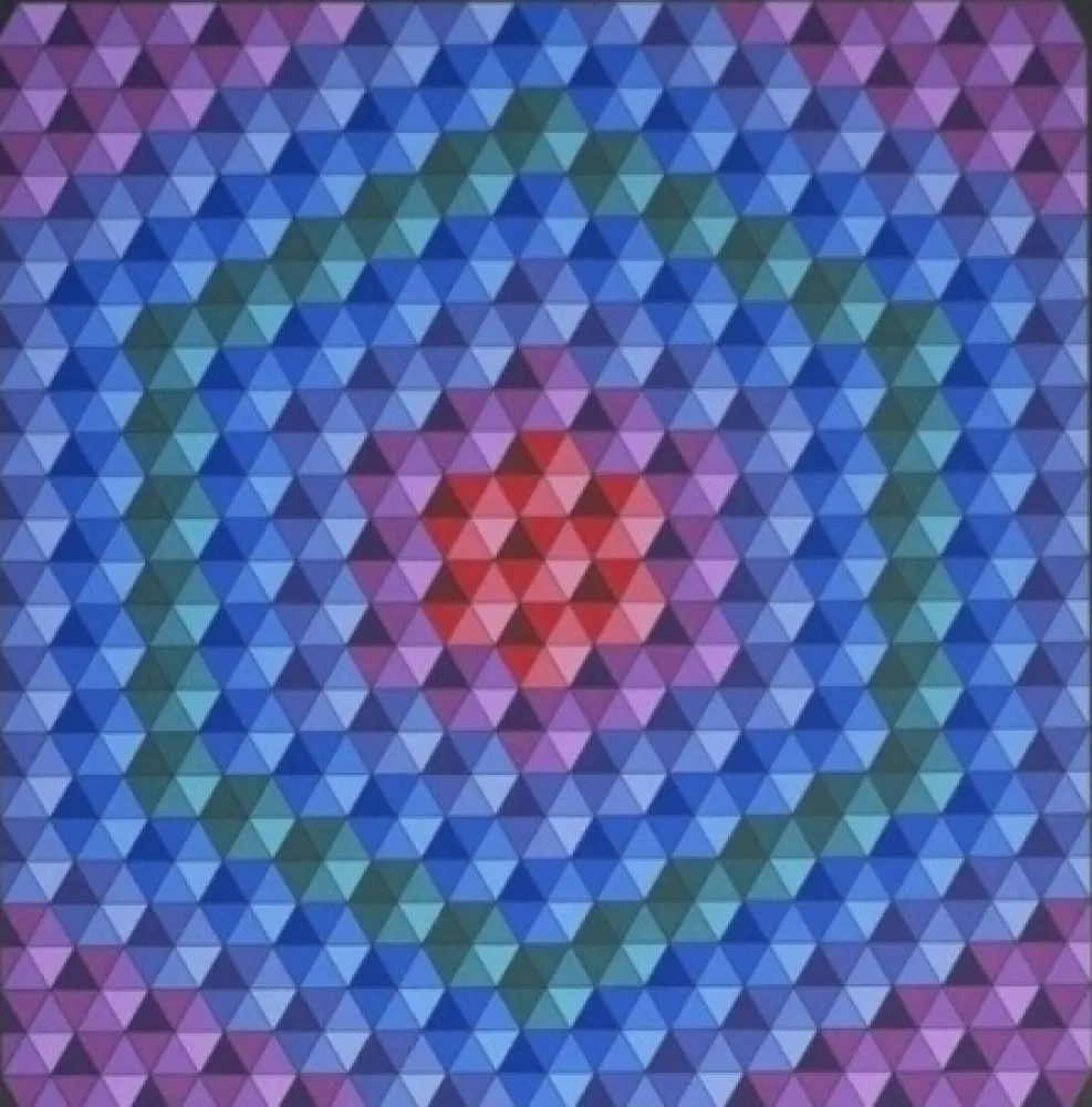 Sérigraphie Vasarely - Bilog