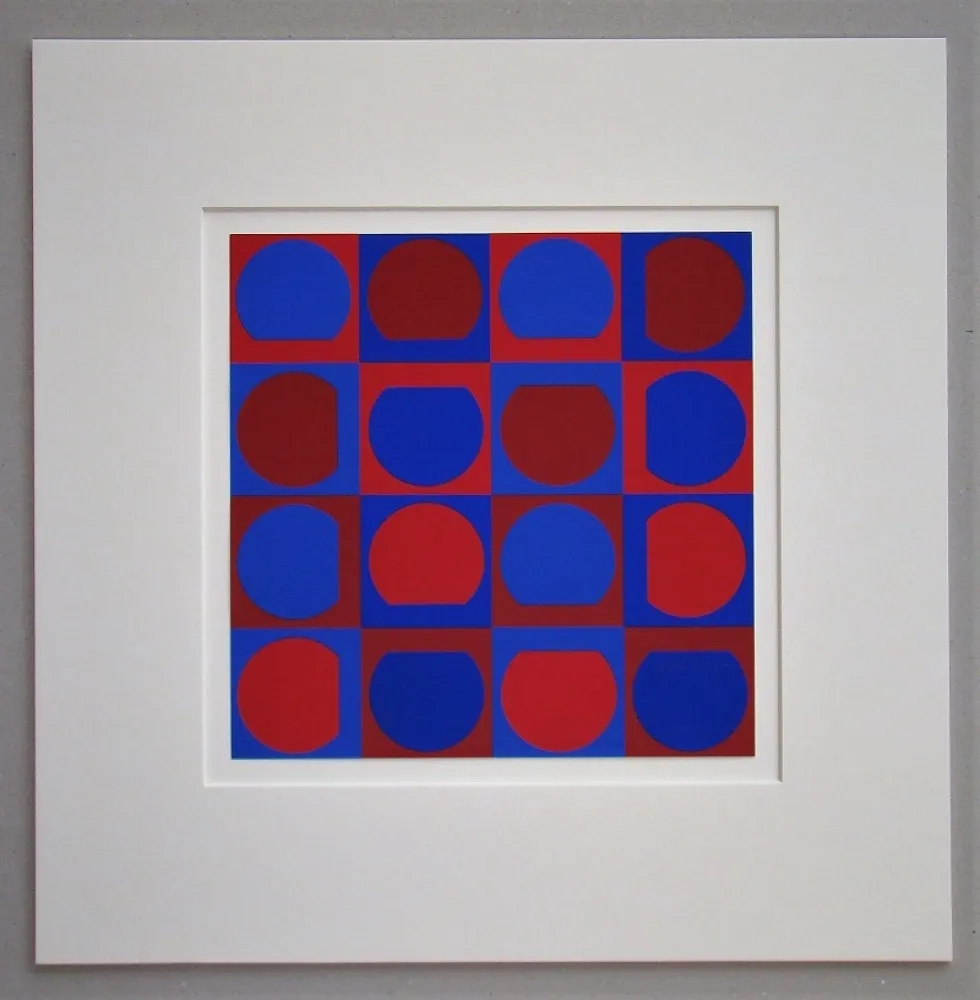 Sérigraphie Vasarely - Composition 1964