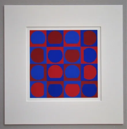 Sérigraphie Vasarely - Composition 1964