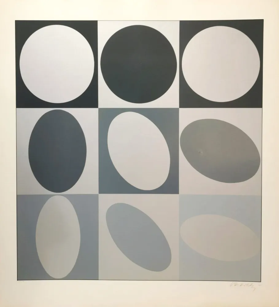 Sérigraphie Vasarely - Ezust