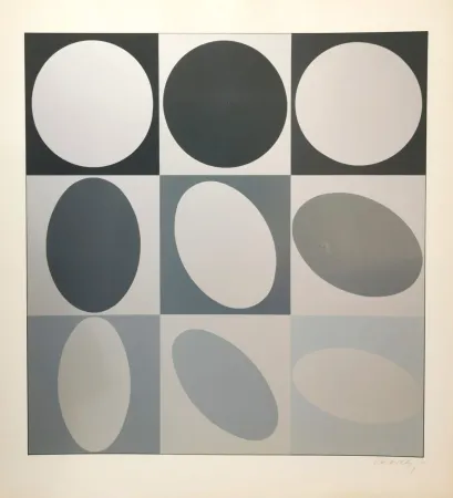 Sérigraphie Vasarely - Ezust