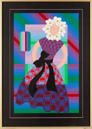 Aucune Technique Vasarely - Flower Girl