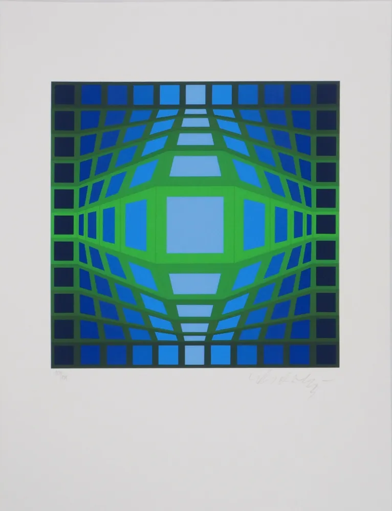Sérigraphie Vasarely - Geymant A
