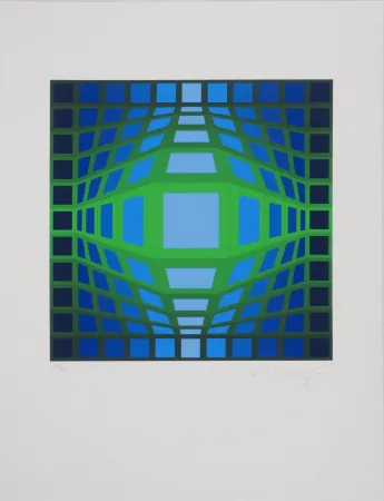 Sérigraphie Vasarely - Geymant A