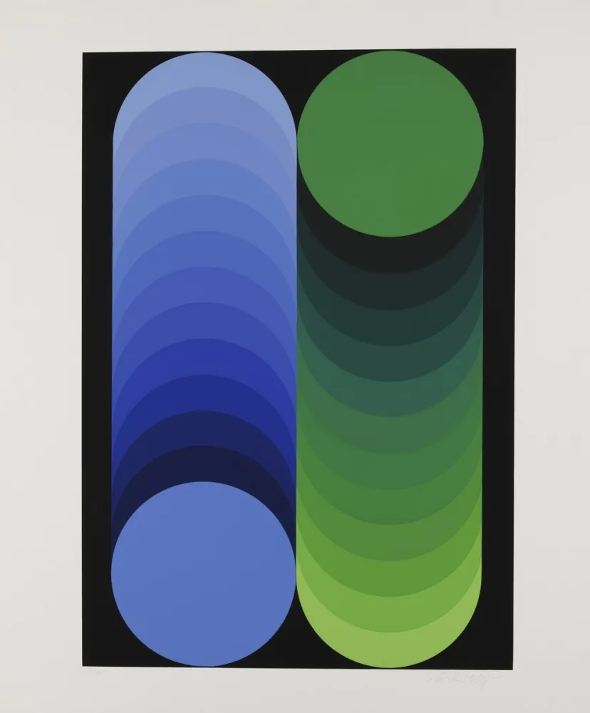 Sérigraphie Vasarely - Gordes Kidio