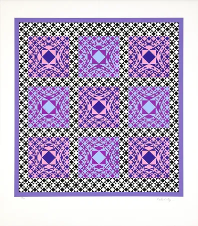 Sérigraphie Vasarely - Jatek