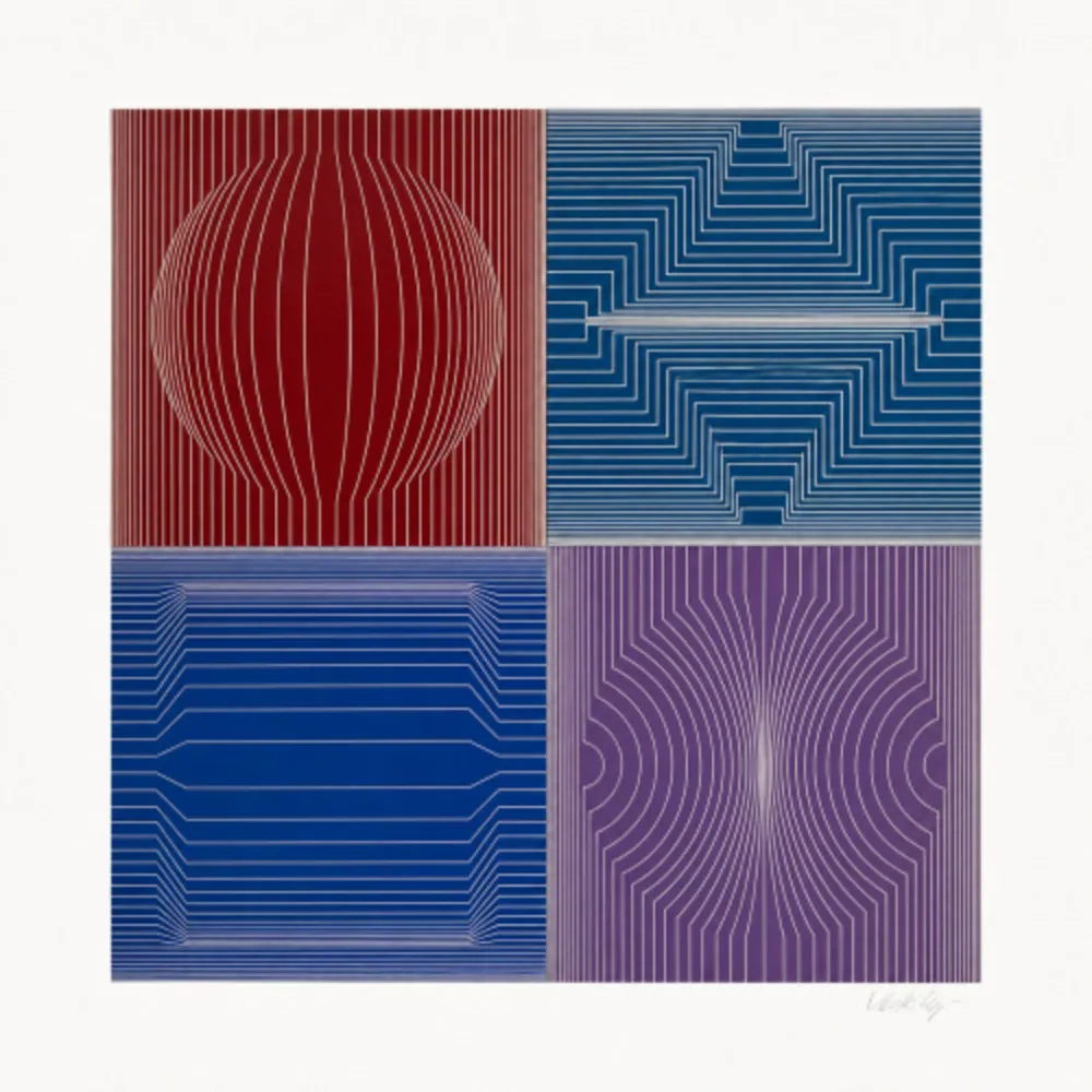 Sérigraphie Vasarely - La Certa