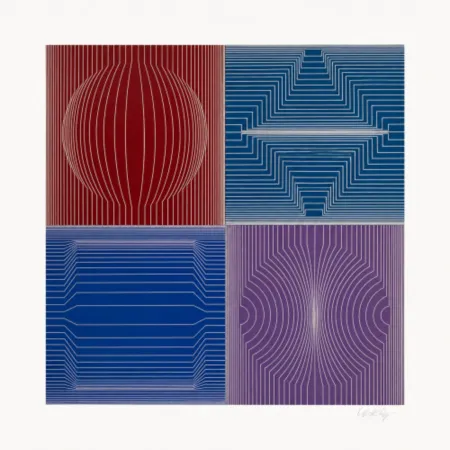 Sérigraphie Vasarely - La Certa