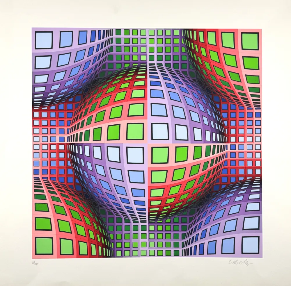 Sérigraphie Vasarely - Lava 
