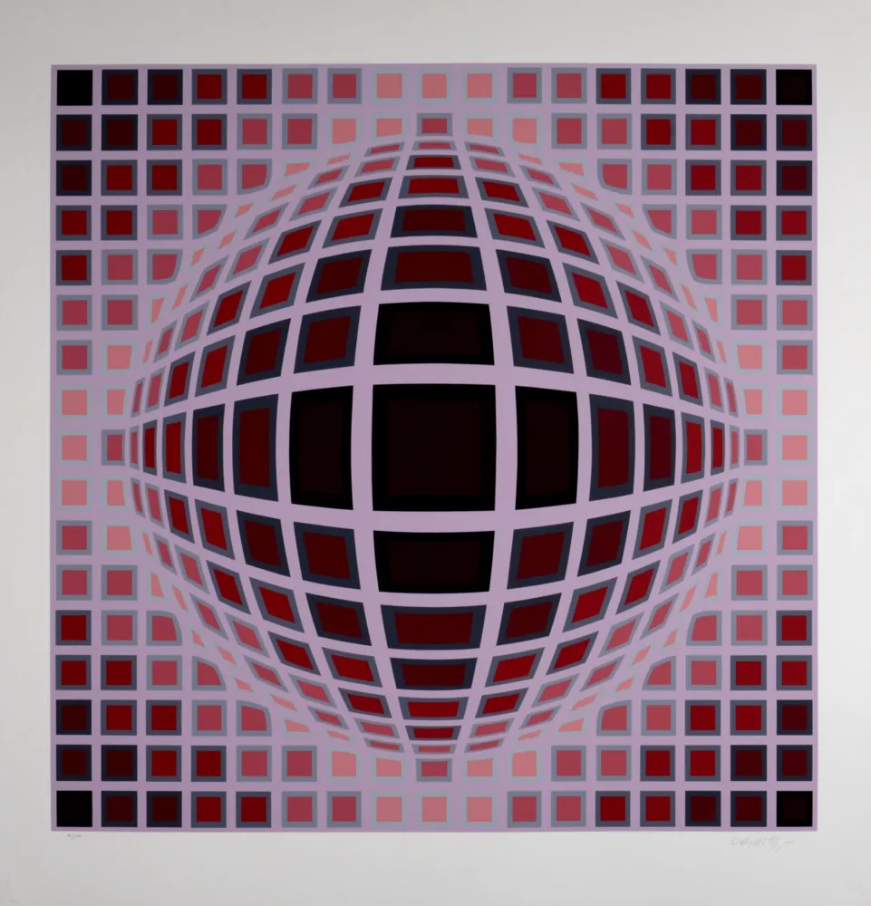 Sérigraphie Vasarely - Louisiana 1, c. 1983 - Hand-signed