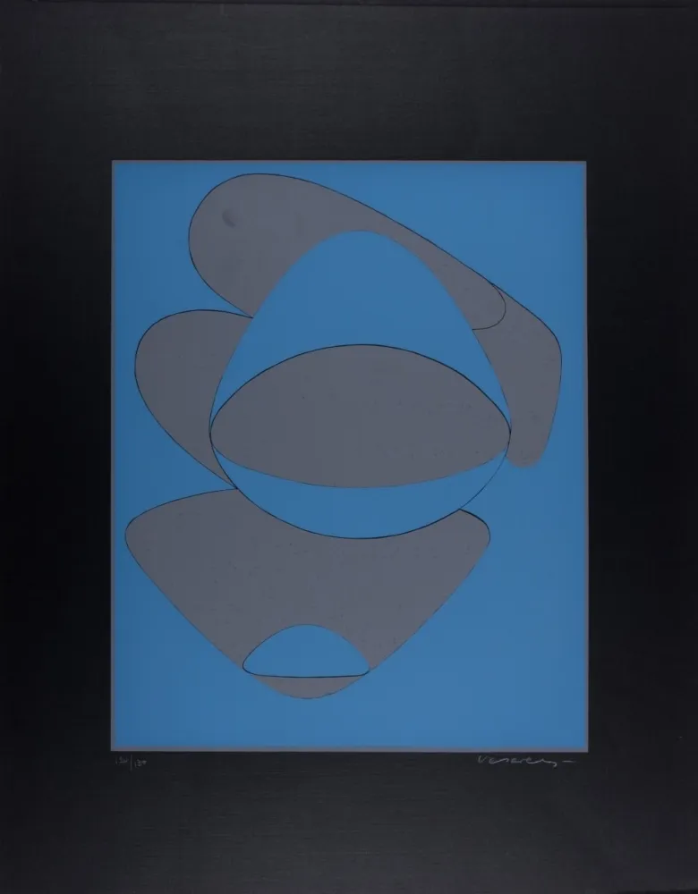 Sérigraphie Vasarely - Mar Caribe