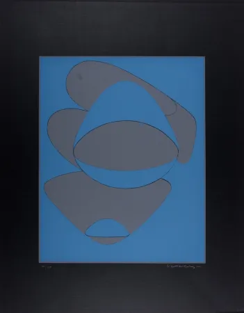 Sérigraphie Vasarely - Mar Caribe