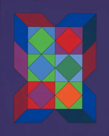 Sérigraphie Vasarely - Ohne Titel XLVI